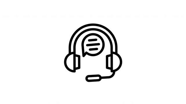 headset animated icon