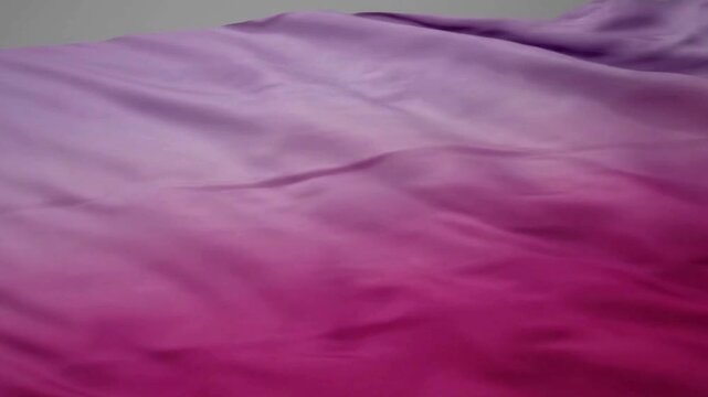 Wavy silky fabric motion in elegant pink gradient animation