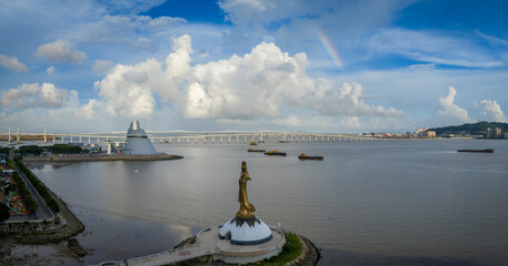 Rainbow over Kun Lam Ecumenical Center