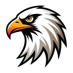 Majestic Eagle Head in Bold Profile Artwork