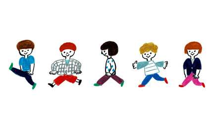 子供たちの行列