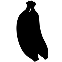 Banana silhouette vector design