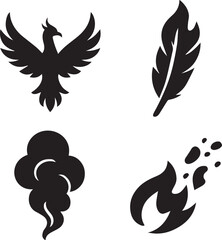 Four elements silhouette