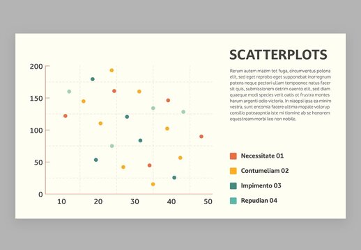 Scatterplot Scatter Plot Chart Infographic Vector with Cute Education Style for School Teachers