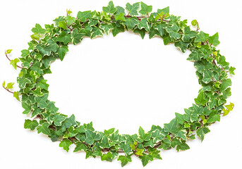 オーバルの形をした蔦のフレーム