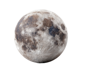 Full moon, muted tones, cratered surface (1)