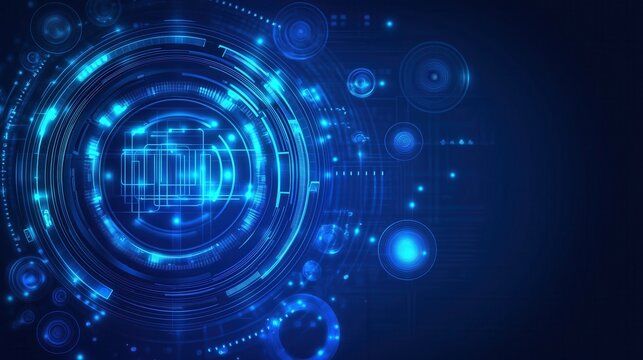 Abstract digital technology interface