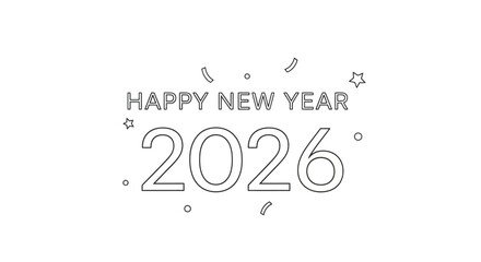 Happy New Year 2026 Celebrate the Future with Festive Cheer and Joyous Moments © Alfarizi