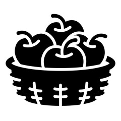 Basket of Apples Icon