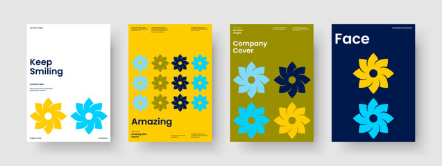 Naklejka premium Geometric Banner Template. Isolated Business Presentation Layout. Abstract Poster Design. Book Cover. Report. Background. Flyer. Brochure. Brand Identity. Leaflet. Newsletter. Journal. Pamphlet
