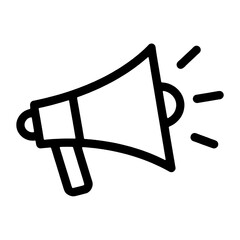 megaphone sound icon isolated PNG transparent