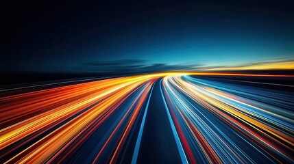 Nighttime Highway Lights