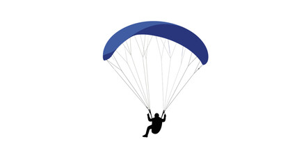 Paragliding Adventure A Silhouette of Freedom in the Sky
