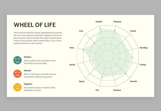 Wheel of Life Spider Chart Infographic Vector with Cute Education Style for School Teachers
