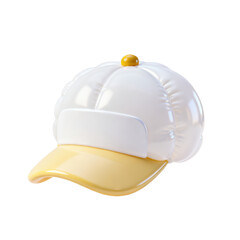 Fototapeta premium 3D Rendered Inflatable - Style Baseball Cap with Brim and Top Button