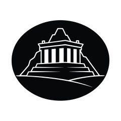 Ancient Site Minimal Vector Symbol