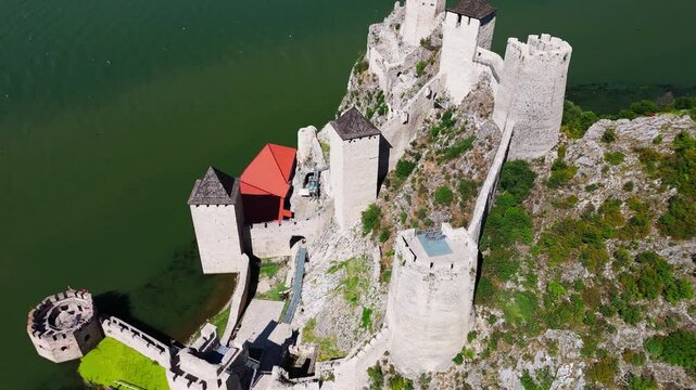 Explore Golubac Fortress in Eastern Serbia for stunning views and historical significance by the Danube River