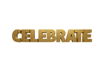 Isolated celebrate text effect for greeting, concept party, event, promotion, and holiday