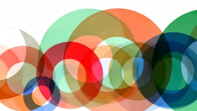Abstract circles of overlapping colors (2)