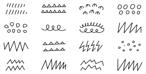 Naklejka premium Hand Drawn Sketchy Doodles Seamless Pattern on White Background Design