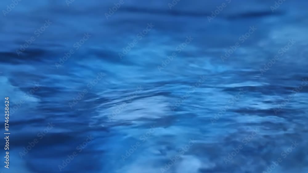 Canvas Prints serene abstract blue and white water ripples gently flowing in a mesmerizing seamless loop flowing, 