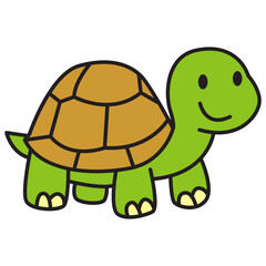 Cute Turtle Animal Illustration