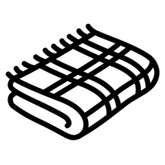 Plaid Blanket Icon
