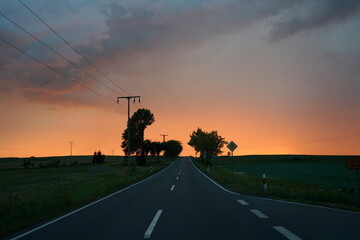 Heraufziehendes Unwetter in Sachsen