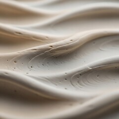 Luxurious moisturizer texture with soft waves for skincare ads, representing smooth application and deep hydration in cosmetic promotions and beauty campaigns