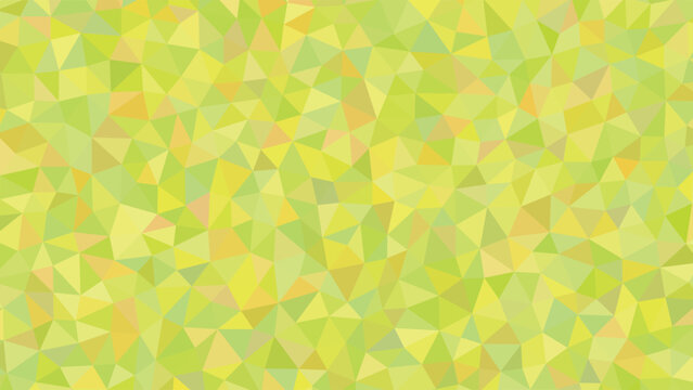 Abstract polygonal background green and yellow triangle mosaic geometric vector design