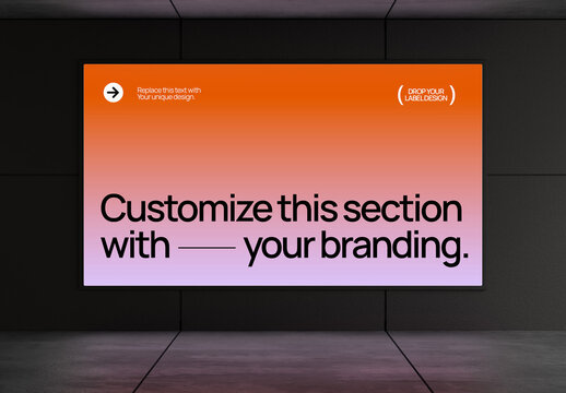 Digital LED Billboard Mockup