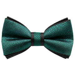 Emerald Green Bow Tie with Textured Pattern