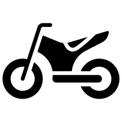motorcycle solid icon