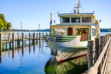 typical passenger ship - prien am chiemsee lake © fottoo