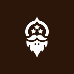 Whimsical Acorn Wizard Vector Icon with Stars