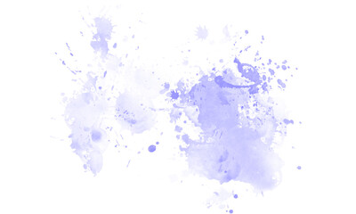 Abstract PNG Blue Watercolor Paint Splatter