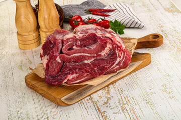 Raw beef meat for cooking