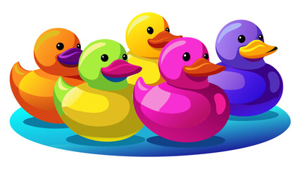 rubber duck and duckling