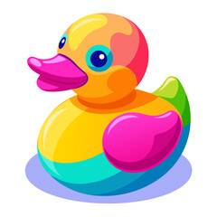 rubber duck on white