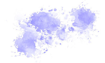 Abstract PNG Blue Watercolor Paint Splatter