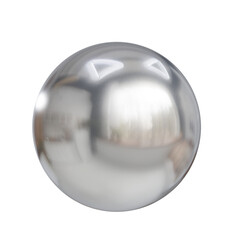silver metal ball