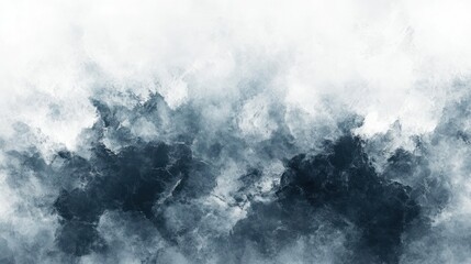 Obraz premium Abstract grayscale cloudy sky, textured, smoky, atmospheric, dramatic, diffused light, blurred, 
