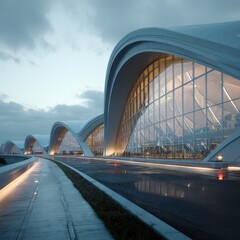 Obraz premium smooth travel connection through international airport --v 7 Job ID: 144368c5-187b-4377-91e6-66af1b85112e