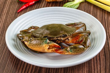 Raw big crab for cooking