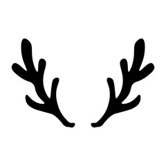Obraz premium Silhouette Deer Antlers