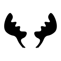 Silhouette Deer Antlers