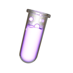 test tube isolated on white