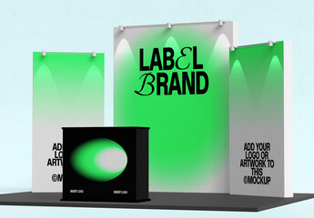 Expo Display Booth Mockup