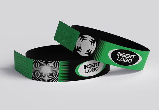 Ticket Wristband Mockup