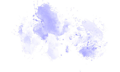Abstract PNG Blue Watercolor Paint Splatter